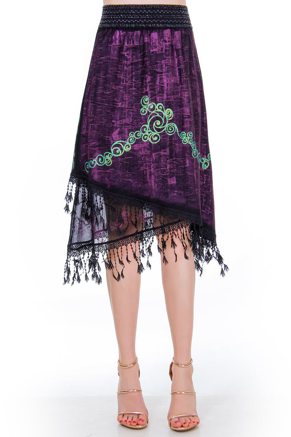 Fusta jerse pictata  Liza Panait Liza Panait Online Boutique